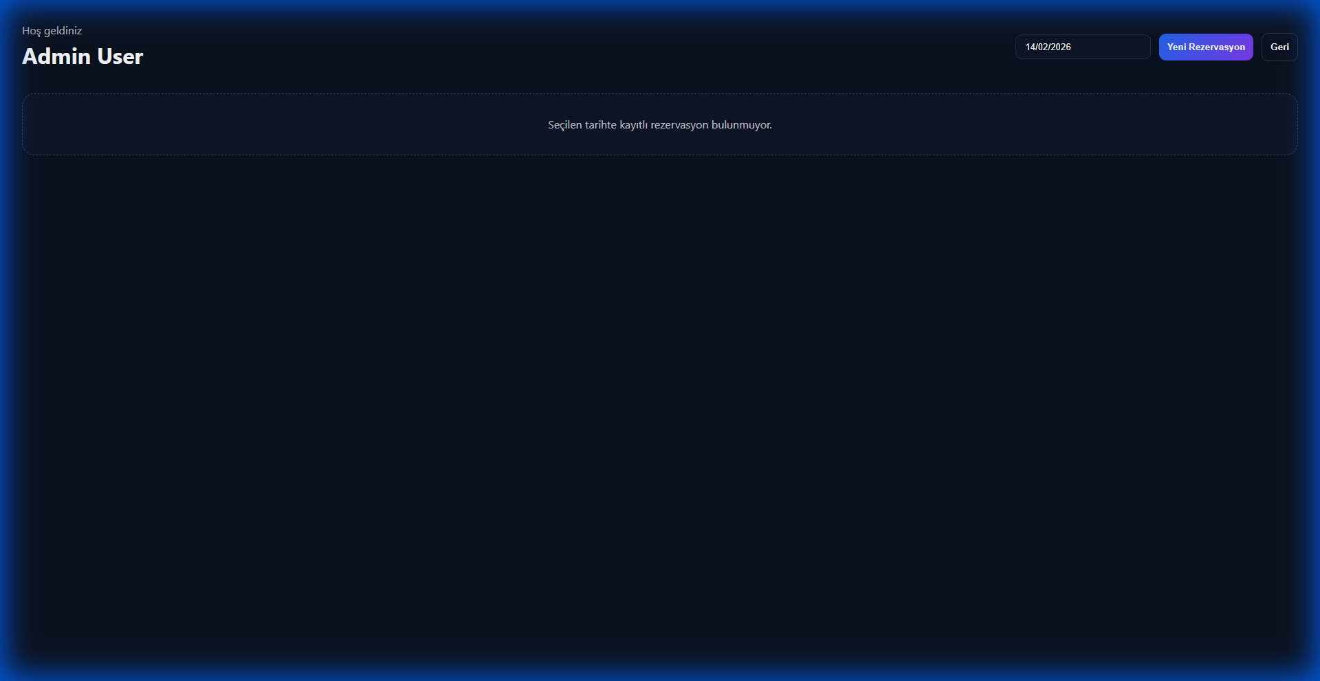 Reservations Management